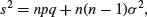 Unnumbered Display Equation