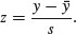 Unnumbered Display Equation