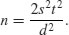 Unnumbered Display Equation