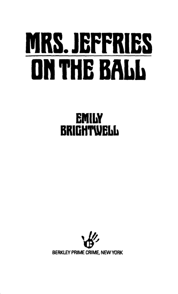 Cover image for Mrs. Jeffries on the Ball