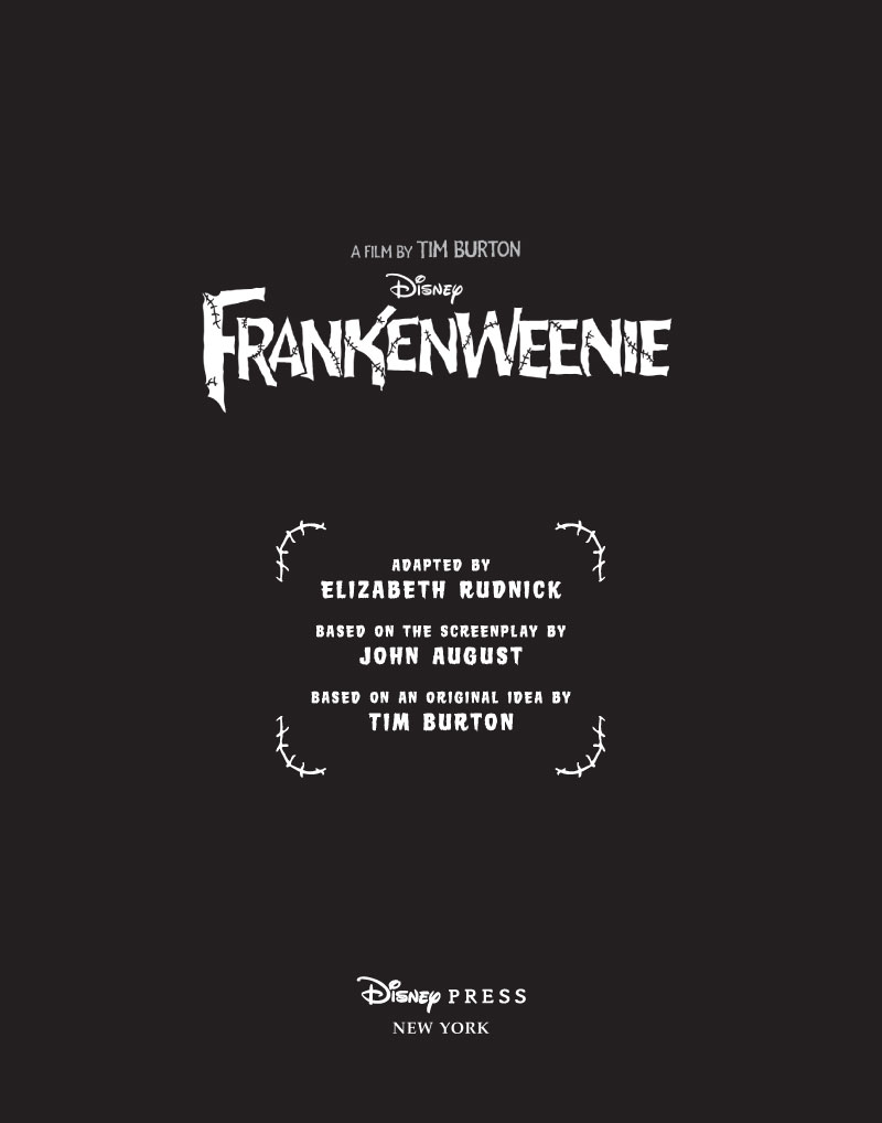 Frankenweenie: A Novel