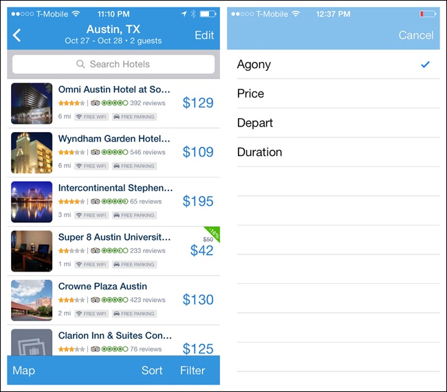 Hipmunk for iOS