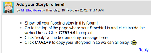 Have a go hero — setting up our Moodle Storybird forum