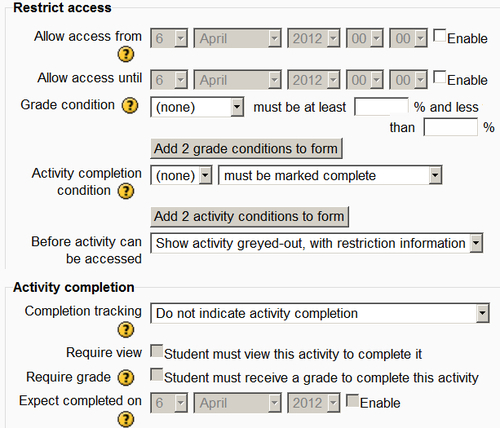 Controlling the learning path with Conditional Activities