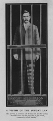 Figure 13.1 A victim of the Sunday Law who served a sentence of forty days for doing “worldly labor on the first day of the week, commonly call ed Sunday.”