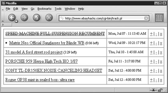 Track and prioritize auctions with this flexible web-based tool