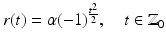 
$$\displaystyle{r(t) =\alpha (-1)^{\frac{t^{2}} {2} },\quad t \in \mathbb{Z}_{0}}$$
