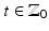 
$$t \in \mathbb{Z}_{0}$$
