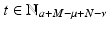 
$$t \in \mathbb{N}_{a+M-\mu +N-\nu }$$
