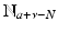 
$$\mathbb{N}_{a+\nu -N}$$
