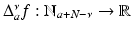 
$$\Delta _{a}^{\nu }f: \mathbb{N}_{a+N-\nu }\rightarrow \mathbb{R}$$
