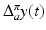 
$$\Delta _{a}^{\pi }y(t)$$
