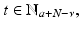 
$$t \in \mathbb{N}_{a+N-\nu },$$
