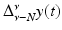 
$$\Delta _{\nu -N}^{\nu }y(t)$$
