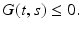 
$$\displaystyle{G(t,s) \leq 0.}$$
