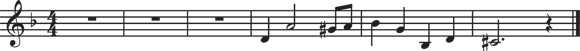 Schematic illustration of the musical notes for the instrument number two picks up where instrument number one leaves off.