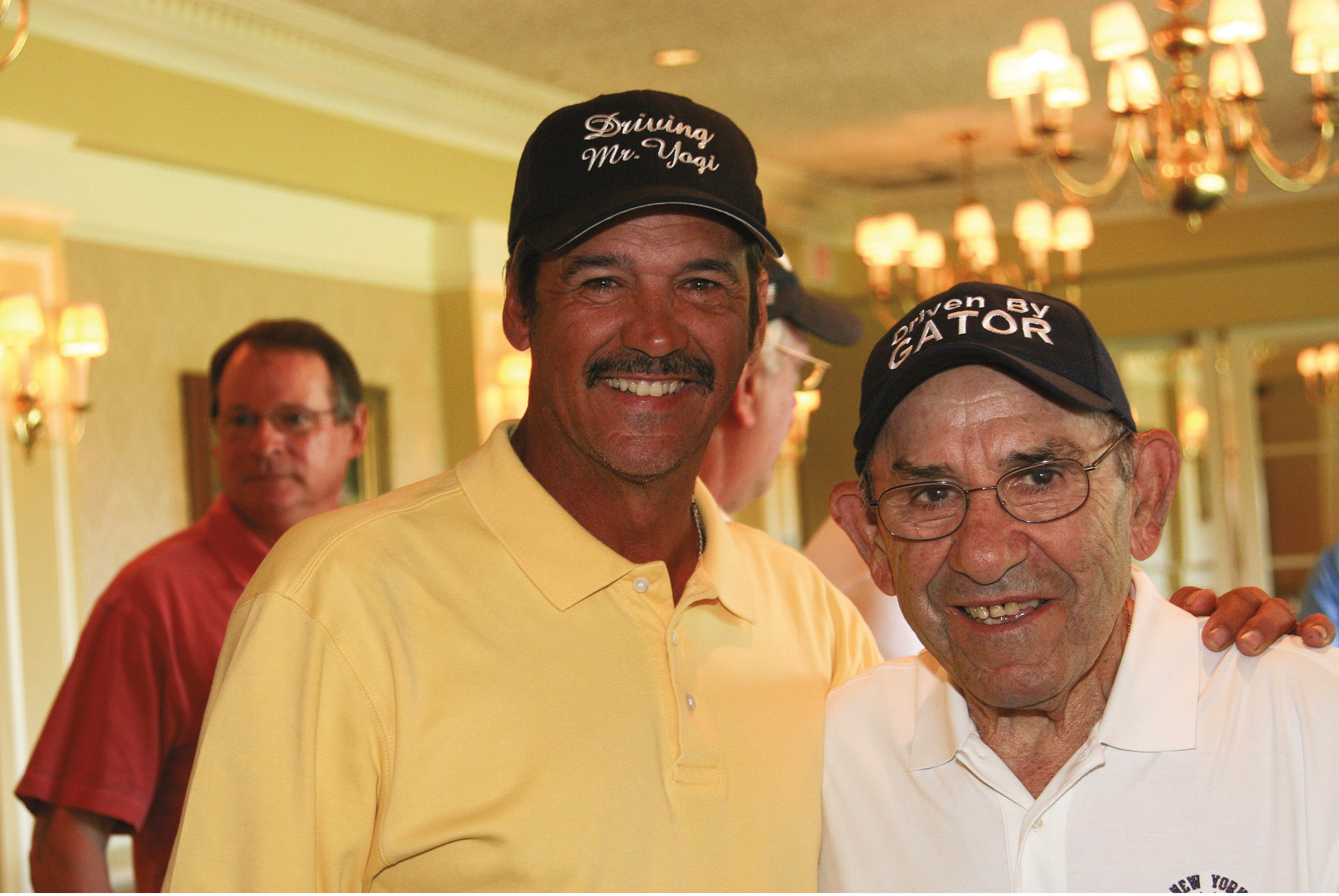 With my buddy Yogi.  (Courtesy of the Yogi Berra Museum)