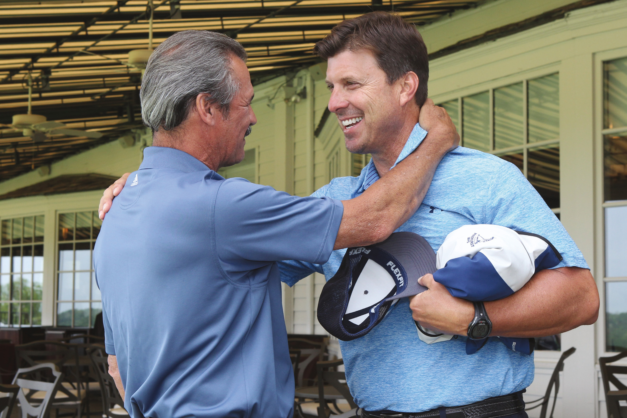 With Tino Martinez at the Yogi Berra Museum Celebrity Golf Classic. 