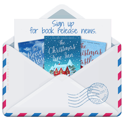 Envelope with link to sign up for book release news.