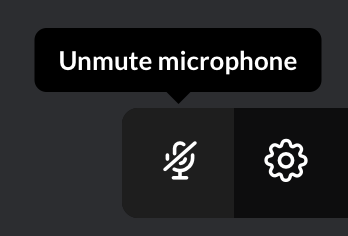 **Figure 81:** If you need to cough, mute the mic first.