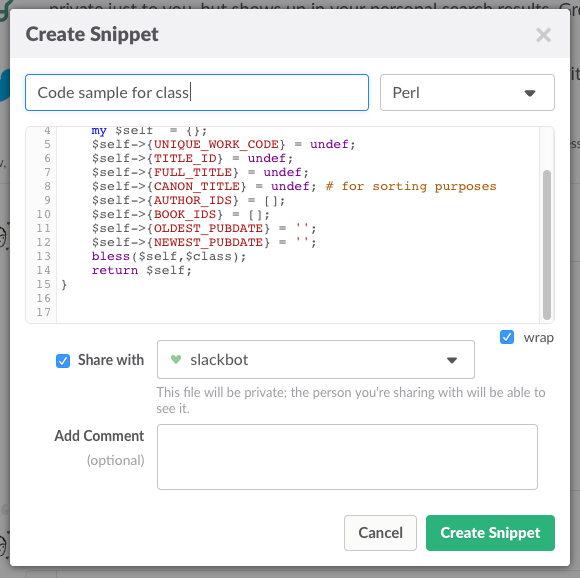 **Figure 69:** Code appears with color and other formatting that helps readers more easily parse the text and spot errors.