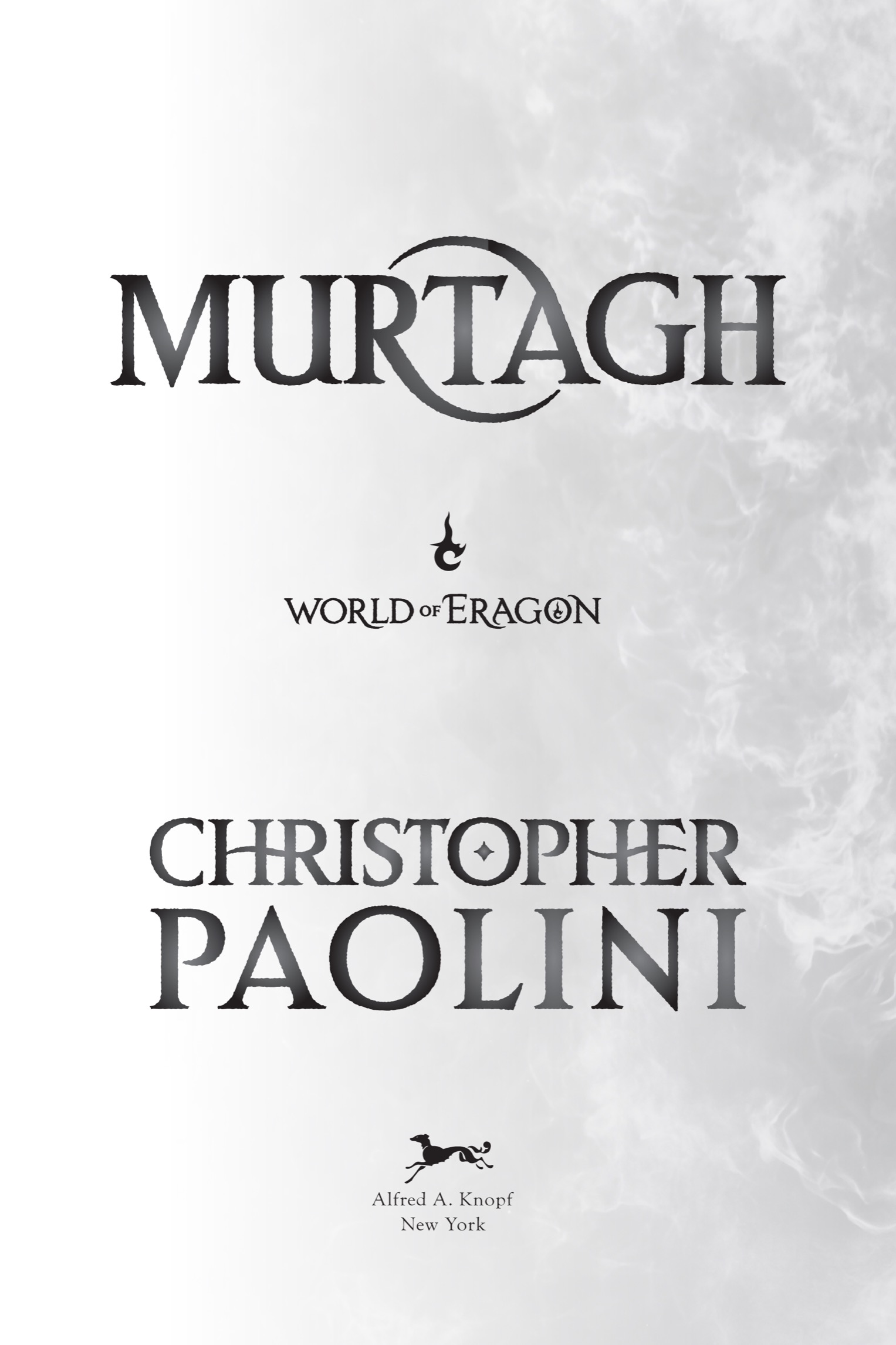 Book title, Murtagh: The World of Eragon, Author, Christopher Paolini, Imprint, Knopf Books for Young Readers