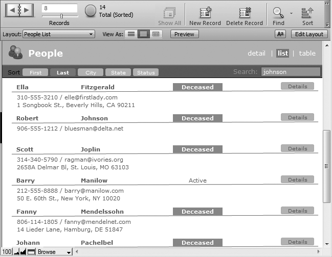 Using conditional formatting, you can "hide" text on the layout under certain conditions. Just make it turn white (or whatever your background color is). Compare this picture with Figure 14-13—no more stray commas!