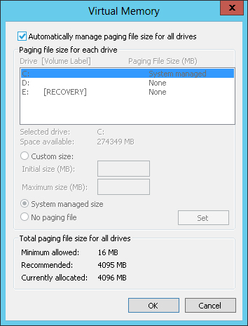 Virtual memory extends the amount of physical memory (RAM) on a system.