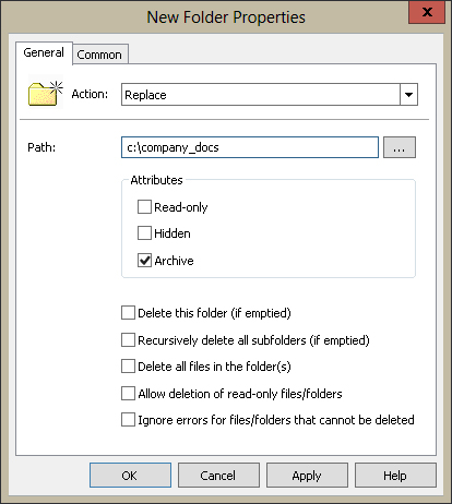 Options available when configuring preferences depend on the management action that is selected.