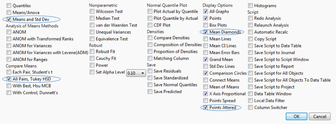 Snapshot showing how to Select Options Window for Oneway Platform.