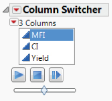 Snapshot of the Column Switcher.