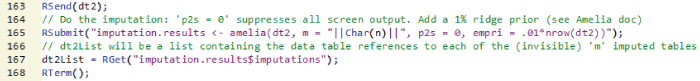 Illustration of how to Use the R Package Amelia for Imputation.