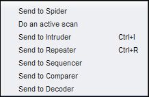 Actions on the intercepted requests