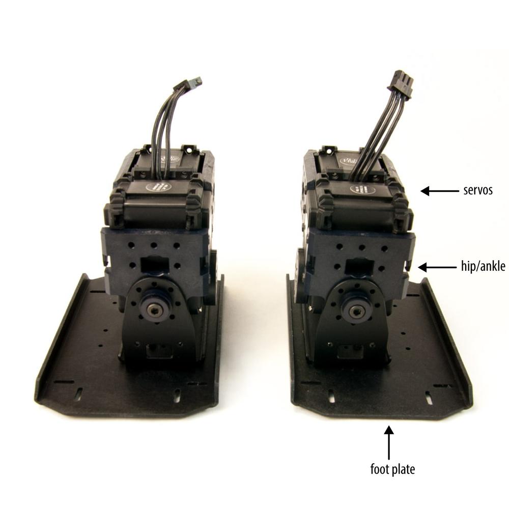 Foot and ankle configuration from the Trossen Robotics Jimmy Kit (photo: Trossen Robotics, LLC)