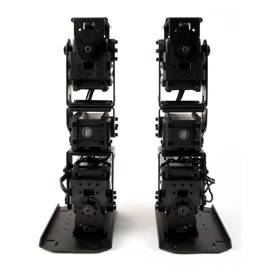 Two completed legs from the Trossen Robotics Jimmy Kit (photo: Trossen Robotics, LLC)