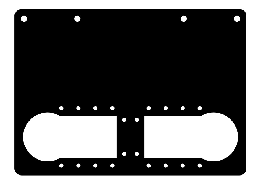 Lower hips plate from the Trossen Robotics Jimmy Kit (photo: Trossen Robotics, LLC)