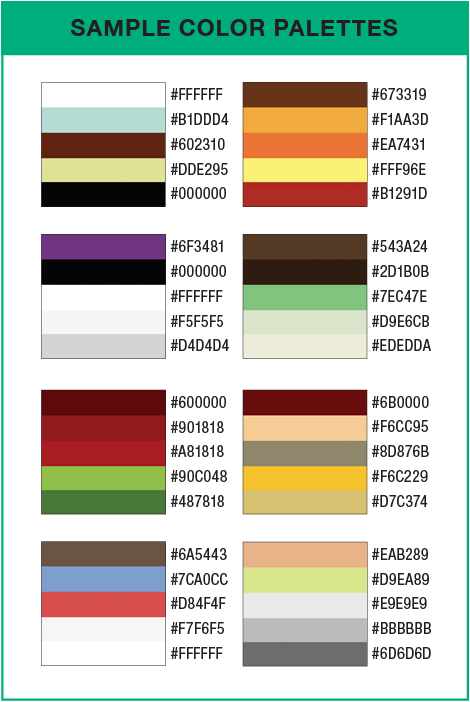 color palettes