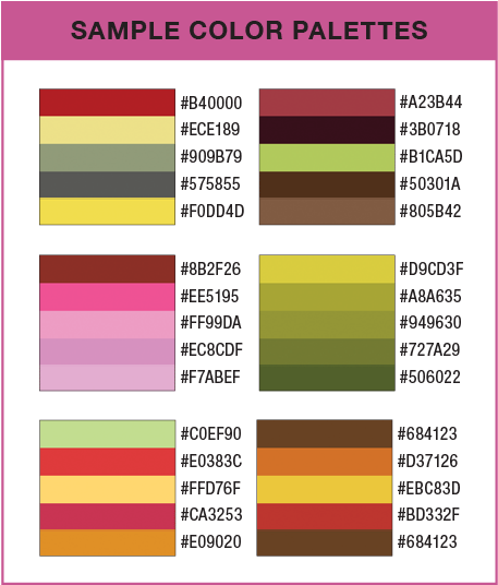 sample color palettes