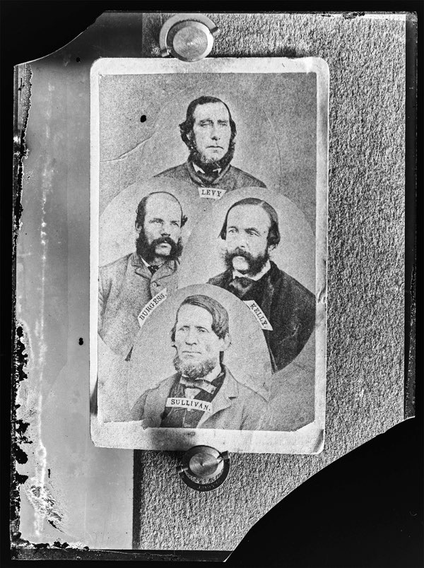 Composite photo showing the four men