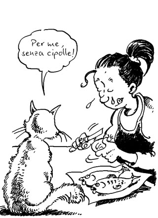 Vignetta Gatto buongustaio