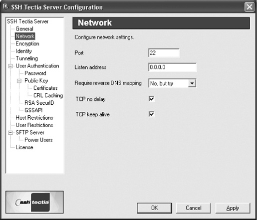 Server configuration with ssh2admin