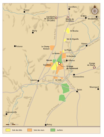 Le terroir de la grange de Vaulerent