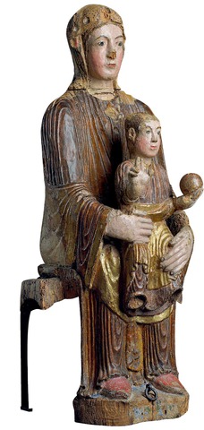 Vierge à l’enfant en majesté.