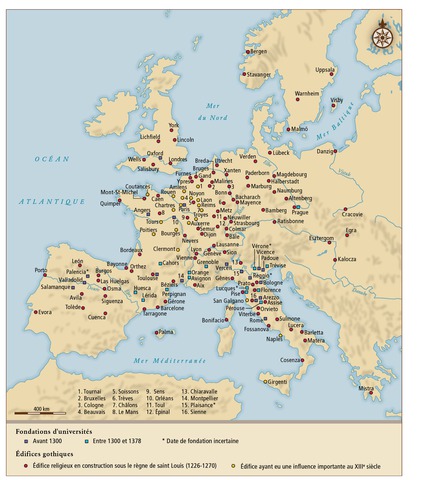 Les universités et les cathédrales du XIIIe siècle