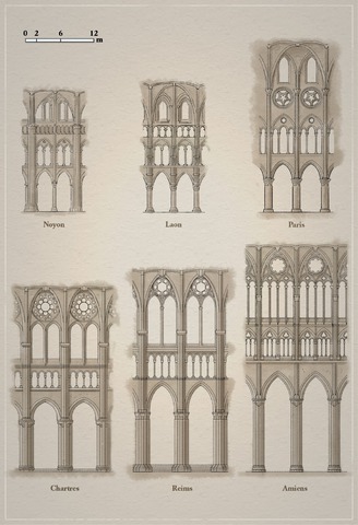 Les illuminations polychromes du portail occidental de la cathédrale d’Amiens