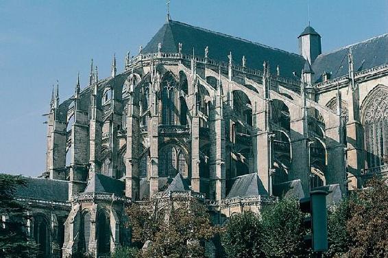 Chœur et transept de la cathédrale Saint-Julien du Mans, c. 1121-1273