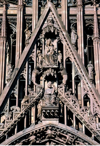 Cathédrale Notre-Dame de Strasbourg, façade occidentale, 1277-1290