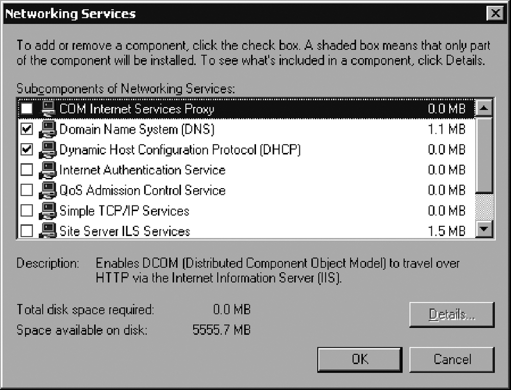 Steel-Belted Radius’s Networking Services window