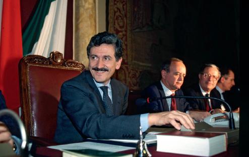 Luciano Paternò, Massimo D’Alema presidente della commissione bicamerale, Roma, 5 febbraio 1997.