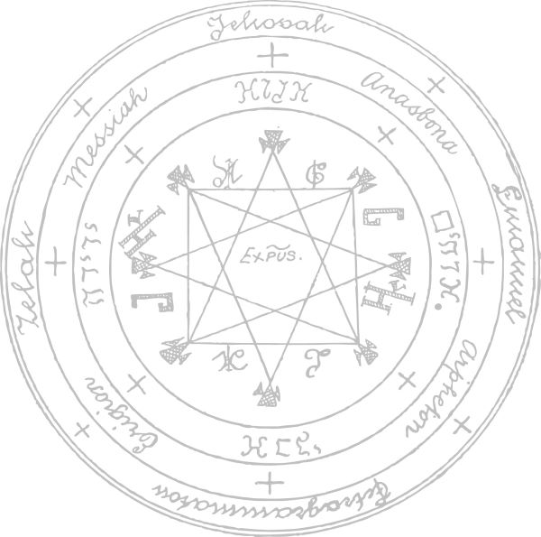 Pentacle from Raphael's Ancient Manuscript of Talismanic Magic